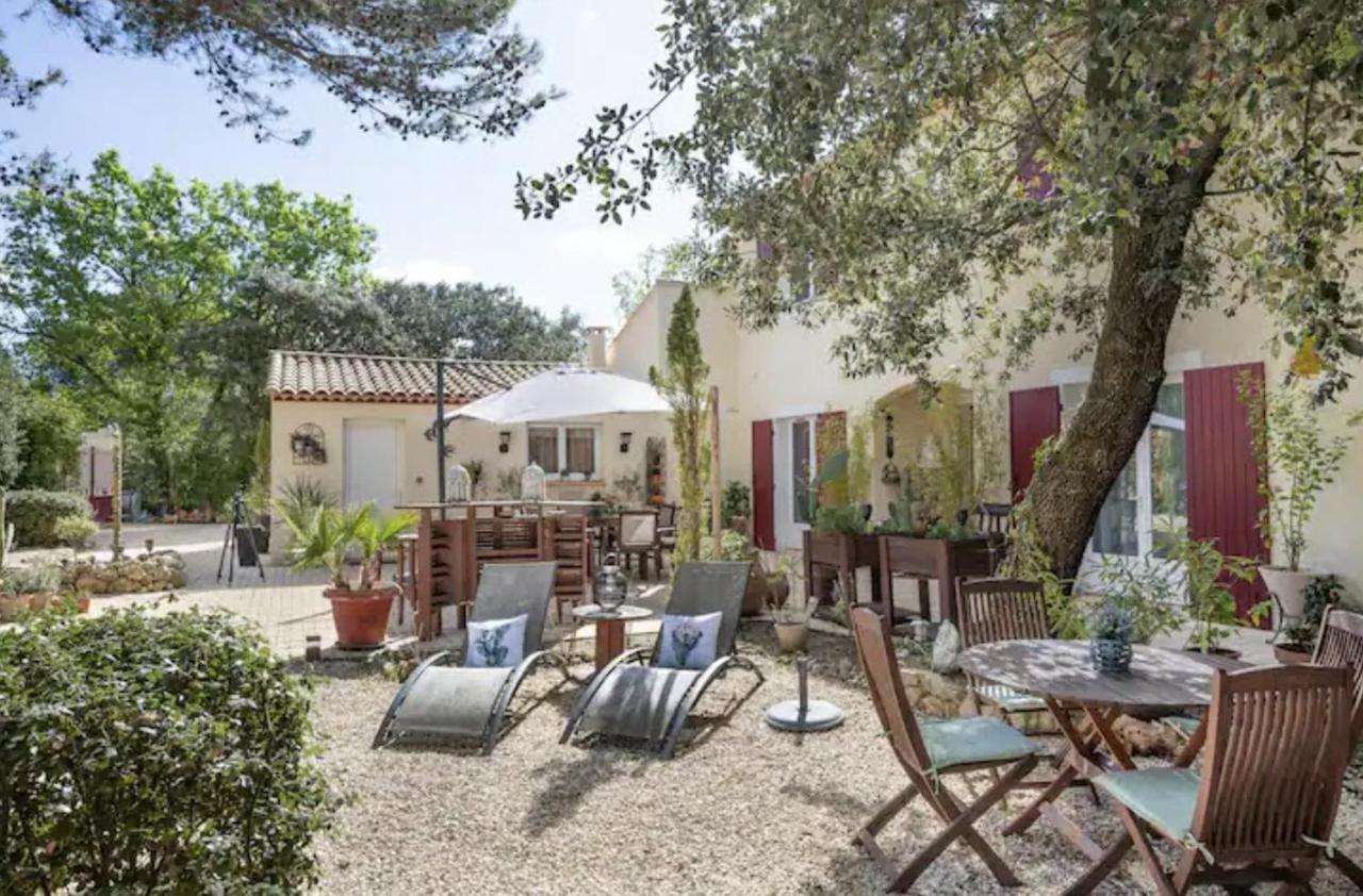 Les Jardins D'Holi Proche Uzes Bed & Breakfast Garrigues-et-Sainte-Eulalie Eksteriør bilde